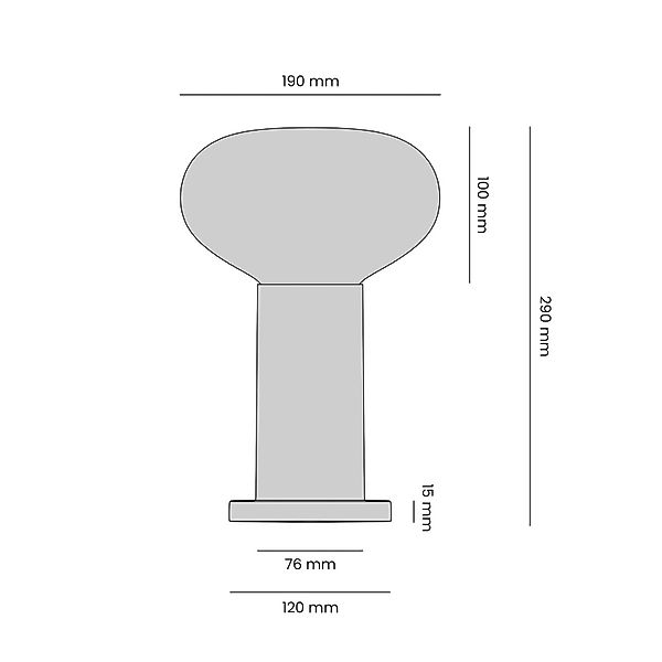 Tischleuchte Flo, grün, Ø 19 cm, Glas günstig online kaufen