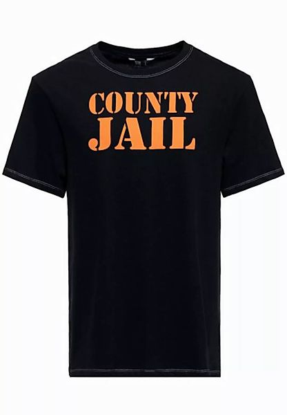 KingKerosin Print-Shirt County Jail (1-tlg) Mit Statement Prints auf Vorder günstig online kaufen