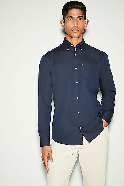 Next Businesshemd Pflegeleichtes Button-Down-Oxford-Hemd (1-tlg) günstig online kaufen