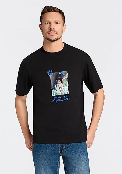 HUGO Blue T-Shirt Rundhalsausschnitt, Regular Fit, reine Baumwolle günstig online kaufen