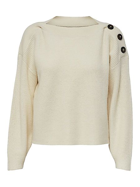ONLY Knopf- Pullover Damen White günstig online kaufen