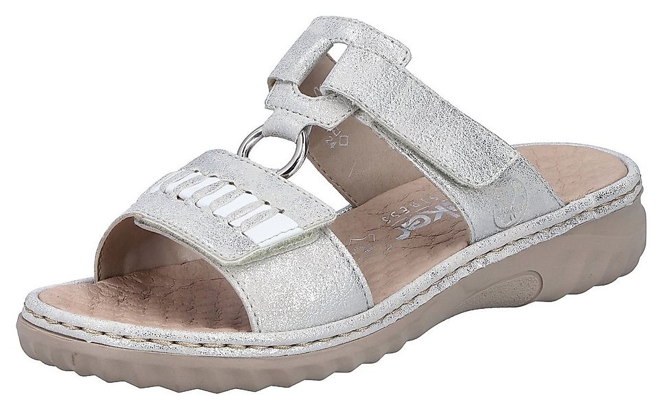 Rieker Pantolette, Sommerschuh, Strandschuh mit regulierbaren Klettverschlü günstig online kaufen