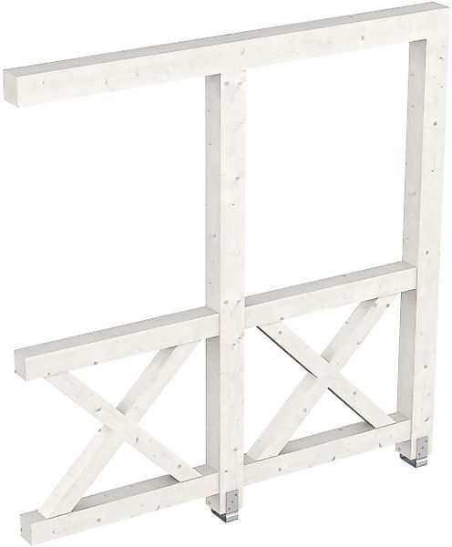 Skanholz Carport-Seitenwand "Andreaskreuz" Wandanbau günstig online kaufen