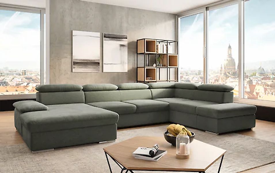 sit&more Wohnlandschaft »Valantine U-Form, B: 349 cm« mit Arm- & Kopfteilve günstig online kaufen