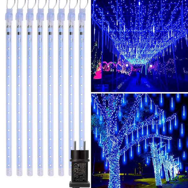 LMaxhome LED-Lichterkette Röhre Regenlichterkette Meteorschauer Weihnachtsd günstig online kaufen