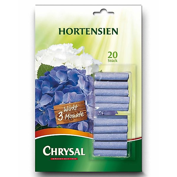 Chrysal Pflanzendünger Hortensien Düngestäbchen 20 Stück günstig online kaufen