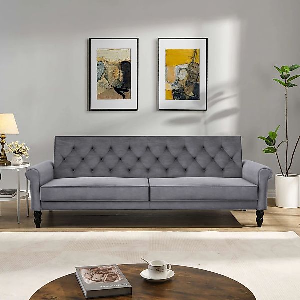 Dorel Home 3-Sitzer "Tyne" Schlafsofa 222 cm, Bettfunktion (110/190cm), pfl günstig online kaufen