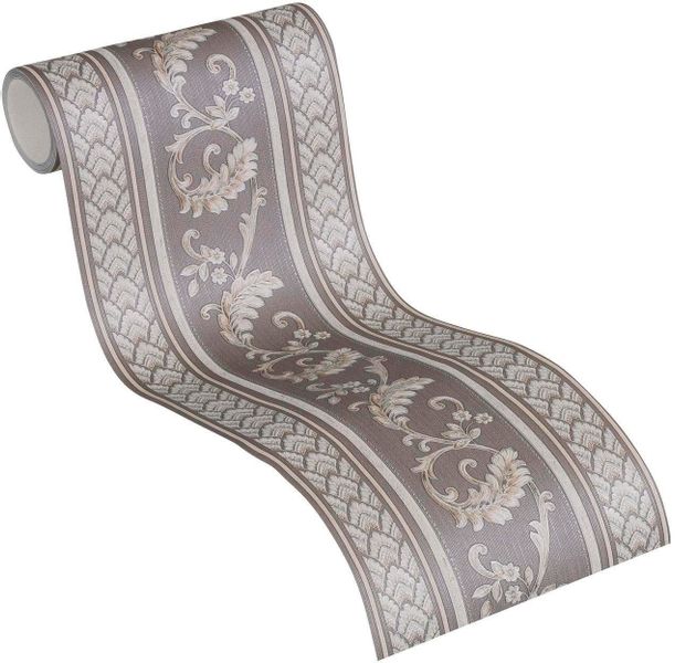 Bricoflor Graue Tapeten Bordüre 17 Cm Breit Ornament Tapetenborte Ideal für günstig online kaufen