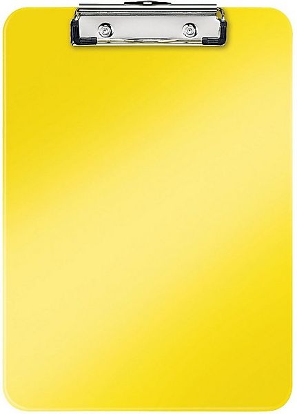 LEITZ Schreibmappe Klemmbrett Wow A4 Polystyrol gelb günstig online kaufen