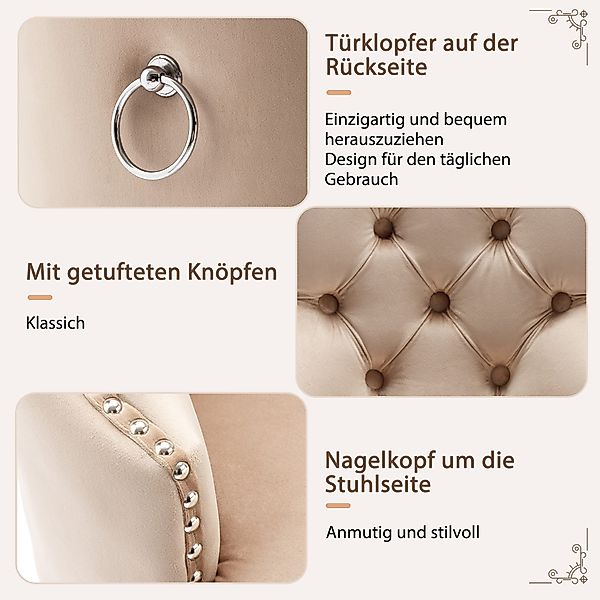 Tongtong Esszimmerstuhl Küchenstuhl, Wohnzimmerstuhl, Beinen aus günstig online kaufen