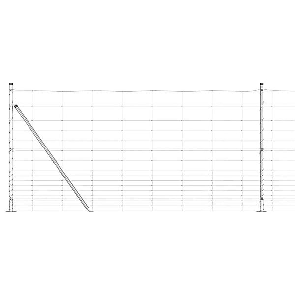 vidaXL Zaunpfosten Galvanisiert 25 x 1,2 m Stahl 3351513 günstig online kaufen