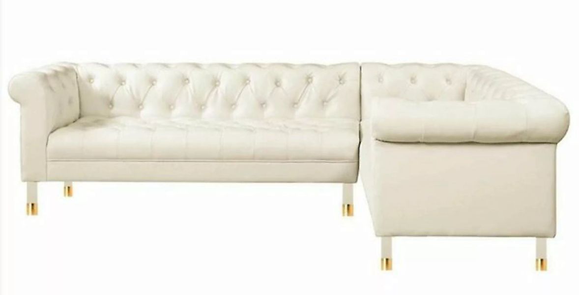 JVmoebel Ecksofa Weiße Wohnlandschaft Ecksofa Sofa Couch Eckgarnitur Sofa, günstig online kaufen