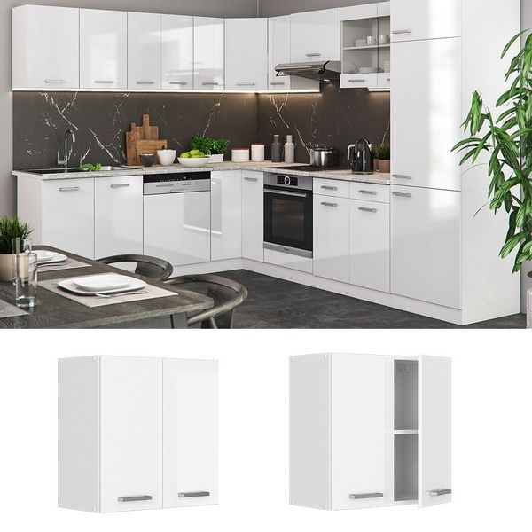 Vicco Hängeschrank R-Line, Weiß Hochglanz/Weiß, 60 günstig online kaufen