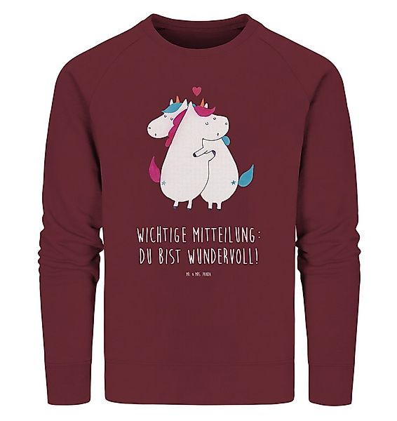 Mr. & Mrs. Panda Longpullover Einhorn Mitteilung Größe XS - Burgundy - Gesc günstig online kaufen