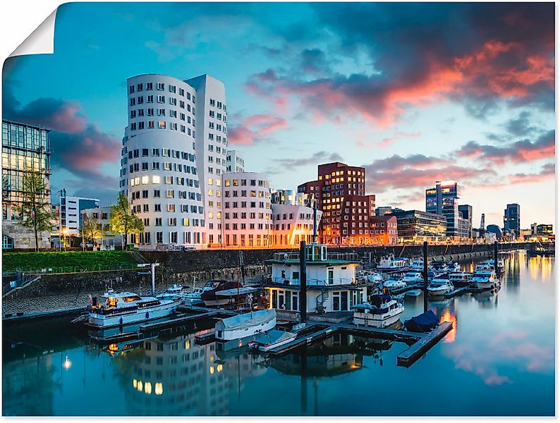 Artland Poster "Düsseldorf Medienhafen", Deutschland, (1 St.), als Alubild, günstig online kaufen