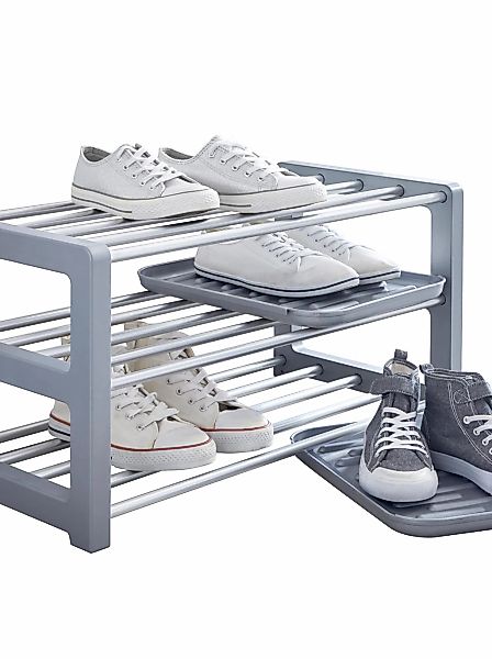 Ruco Schuhregal, mit Schmutzauffangschalen, Aluminium, bis günstig online kaufen