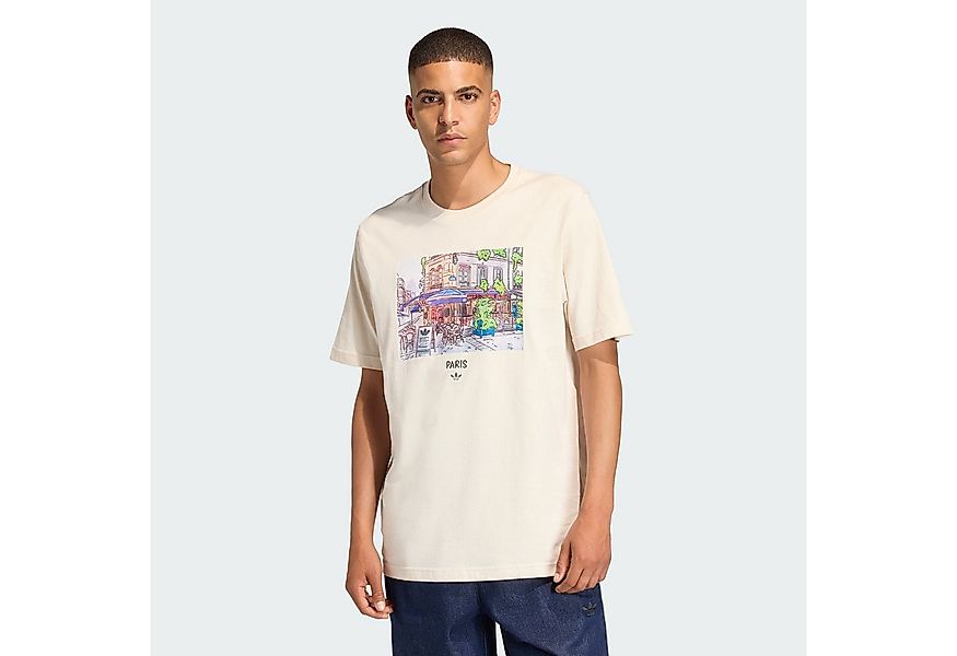 adidas Originals T-Shirt PAINTING PARIS STREET VIEW GRAFIK T-SHIRT (1-tlg) günstig online kaufen