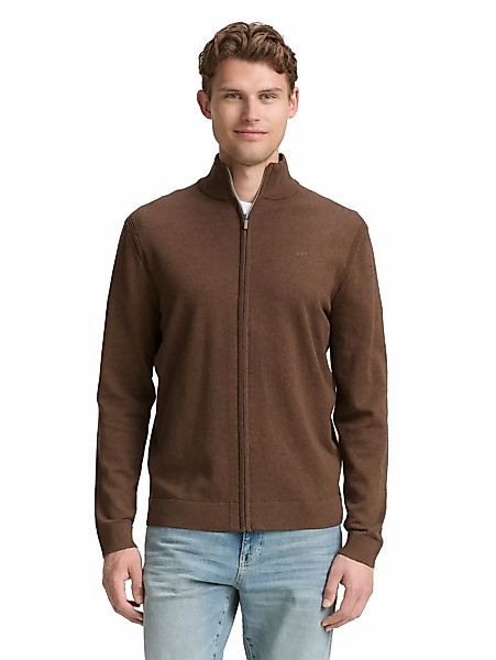 TOM TAILOR Strickjacke, mit Logo Stickerei günstig online kaufen