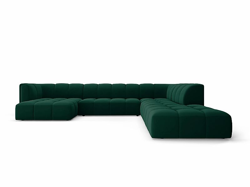 Milo Casa | Panorama-Ecksofa Francesca Samt rechts 7-Sitzer günstig online kaufen