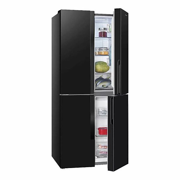 Gorenje Cross-Door Kühl/Gefrierkombination NRM818EMB schwarz B/H/T: ca. 79, günstig online kaufen