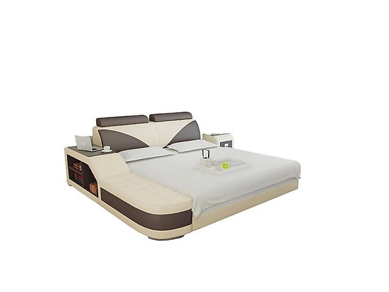 JVmoebel Bett Wasserbett Hotel Doppel Bett Betten Komplett Lederbett Polste günstig online kaufen