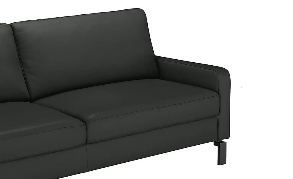 Max Schelling Ledersofa mit Winkelfüßen Maximum ¦ schwarz ¦ Maße (cm): B: 2 günstig online kaufen