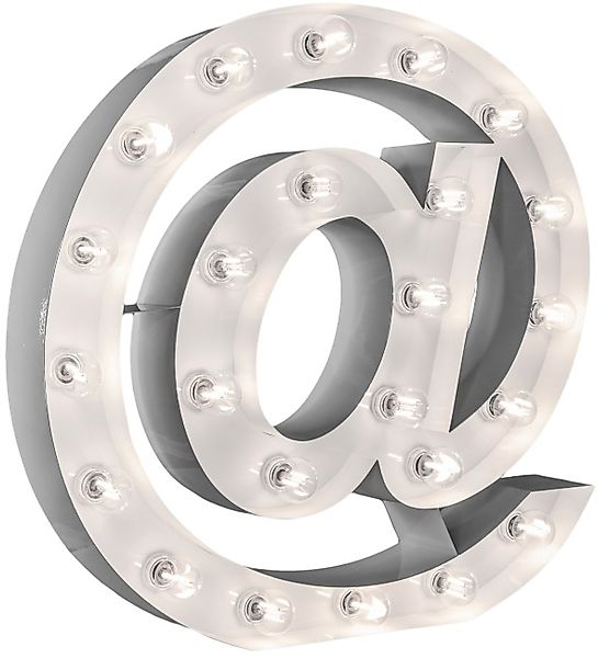 MARQUEE LIGHTS LED Dekolicht »@-Sign«, 24 flammig, Leuchtmittel E14   ohne günstig online kaufen