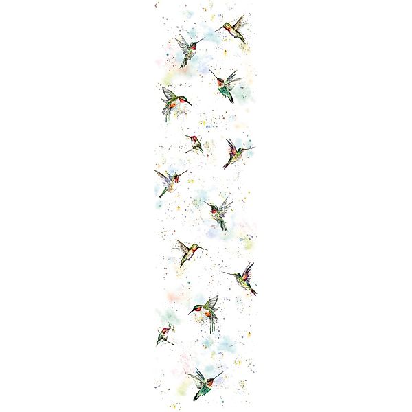 Marburg Vliestapete Kolibri Crushed-Optik Modern 270 cm x 70 cm Weiß günstig online kaufen