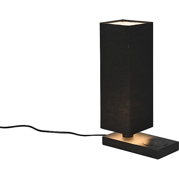 Reality Tischleuchte Haley 350 mm x 200 mm x 100 mm Schwarz Matt günstig online kaufen