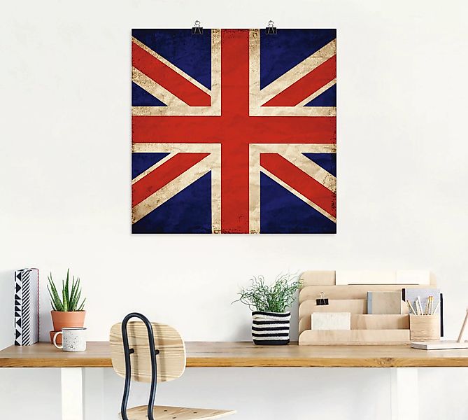Artland Poster »Vereinigtes Königreich Flagge«, Zeichen, (1 St.) günstig online kaufen