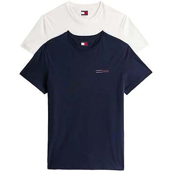 Tommy Jeans  T-Shirts & Poloshirts 2 Pack Slim T-Shirts Ecru/Dark Night Nav günstig online kaufen