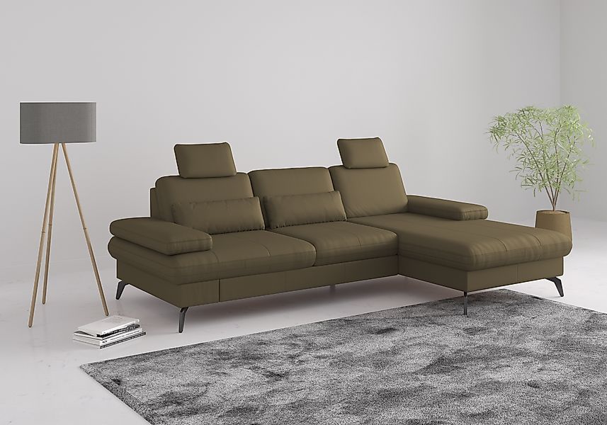 sit&more Ecksofa »Morris L-Form, inkl. Sitztiefenverstellung« wahlweise mit günstig online kaufen
