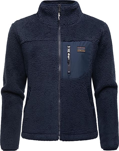 Ragwear Plüschjacke "Alaris", ohne Kapuze, Kuschelige Fleecejacke mit Brust günstig online kaufen