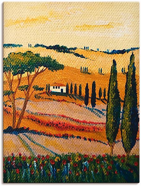 Artland Wandbild "Mein Traum von der Toskana", Europa, (1 St.), als Leinwan günstig online kaufen