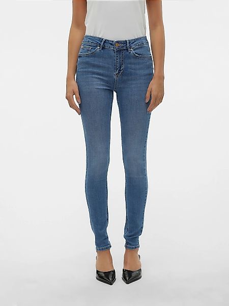 Vero Moda Skinny-fit-Jeans "VMFLASH MR SKINNY JEANS LI347 NOOS" Baumwollmis günstig online kaufen