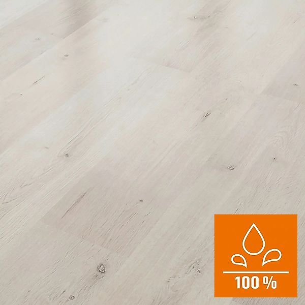 Classen Laminatboden Wasserresistent Oak Light Grey Mix Landhausdiele günstig online kaufen