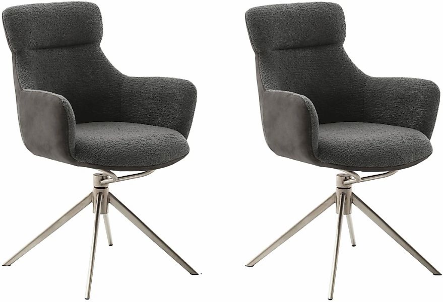 MCA furniture Esszimmerstuhl "PELION", Feingewebe, (2er-Set), drehbar 360, günstig online kaufen