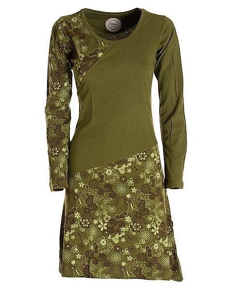 Vishes Jerseykleid Asymmetrisches Langarm Jersey Kleid Damen kurz Hippie, G günstig online kaufen