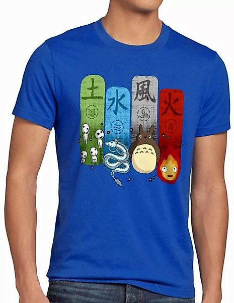 style3 T-Shirt Herren T-Shirt Ghibli Family totoro mononoke schloss chihiro günstig online kaufen