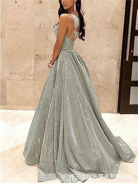 RUZU UG Abendkleid Modisches Strapskleid Strapsen Maxirock elegantes Kleid günstig online kaufen