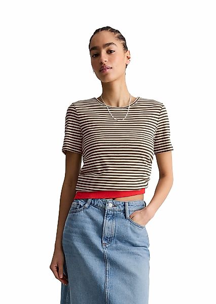 Marc OPolo DENIM T-Shirt "aus Rippjersey" günstig online kaufen