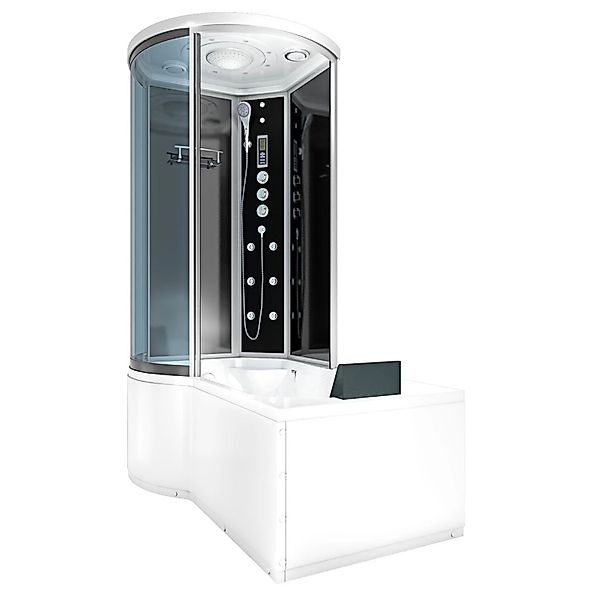 AcquaVapore Kombination Badewanne Dusche K55-R33-EC Duschtempel 100x170 günstig online kaufen