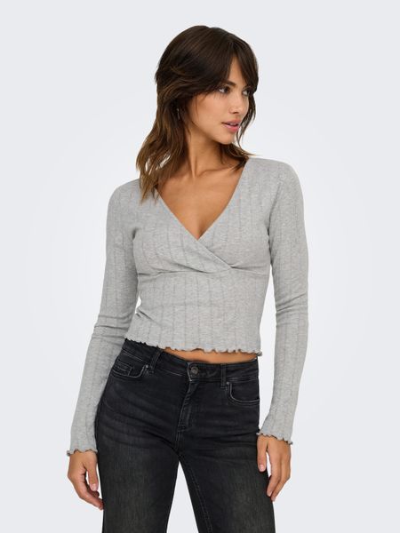 ONLY Langarmshirt ONLCARLOTTA L/S WRAP TOP günstig online kaufen