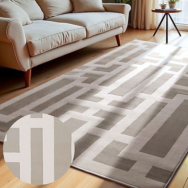 ELLE DECORATION Designteppich »Onyx«, rechteckig, 9 mm Höhe, Wohnzimmer, Sc günstig online kaufen