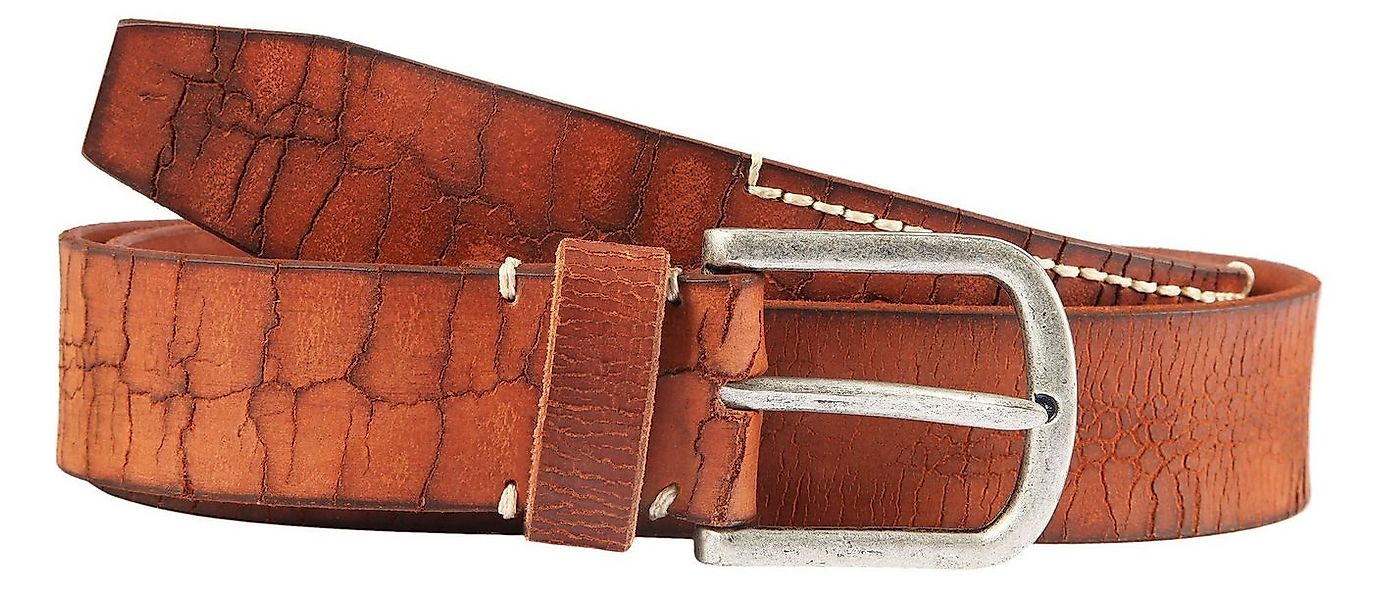 Leonardo Verrelli Ledergürtel LV0150 hochwertiges Echt Leder, braun, 90 cm günstig online kaufen