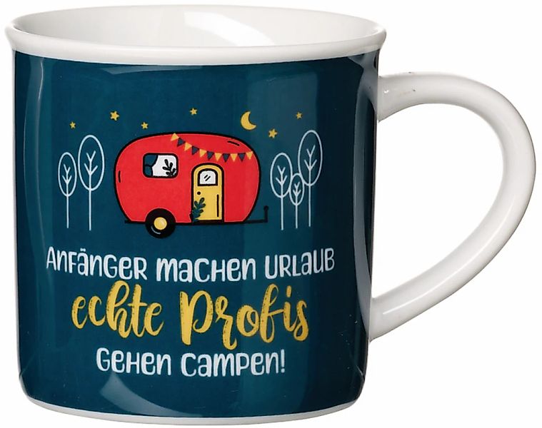 Ritzenhoff & Breker Becher "Camping" "Anfänger machen Urlaub,..." - in Gesc günstig online kaufen