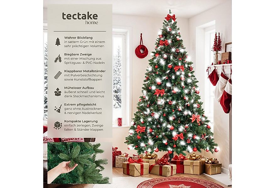 tectake Künstlicher Weihnachtsbaum Christbaum Künstlicher Tannenbaum 210 23 günstig online kaufen