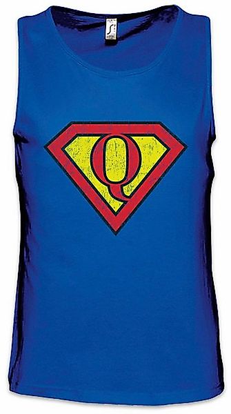 Urban Backwoods Tanktop Super Q Ärmelloses T-Shirt Buchstabe Initialen Vorn günstig online kaufen