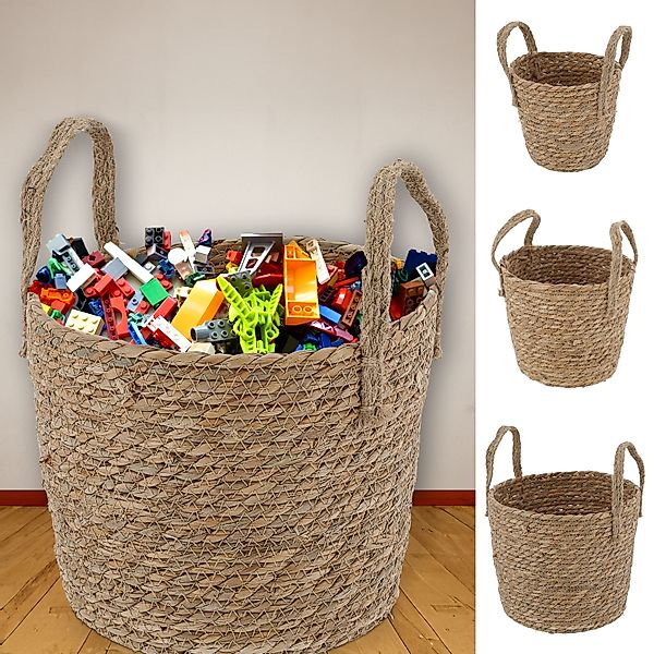 CEPEWA Aufbewahrungskorb Aufbewahrungskorb 3er Set Henkel günstig online kaufen