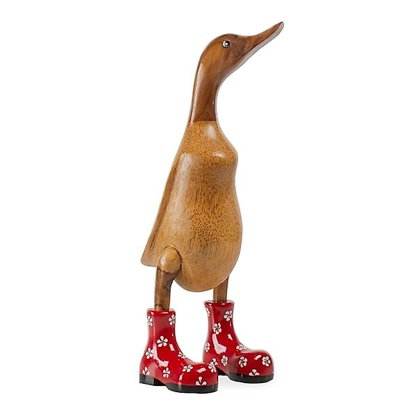 Rikmani Dekofigur Holzfigur Ente, Handgefertigte Dekoration günstig online kaufen